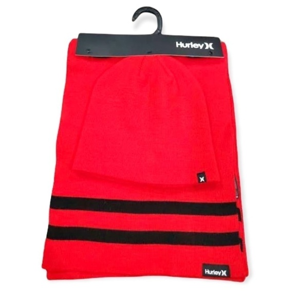 Hurley - Mens Hat/Scarf Set - Picture 1 of 1